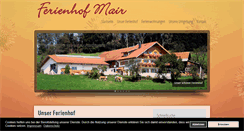 Desktop Screenshot of ferienhof-mair.de